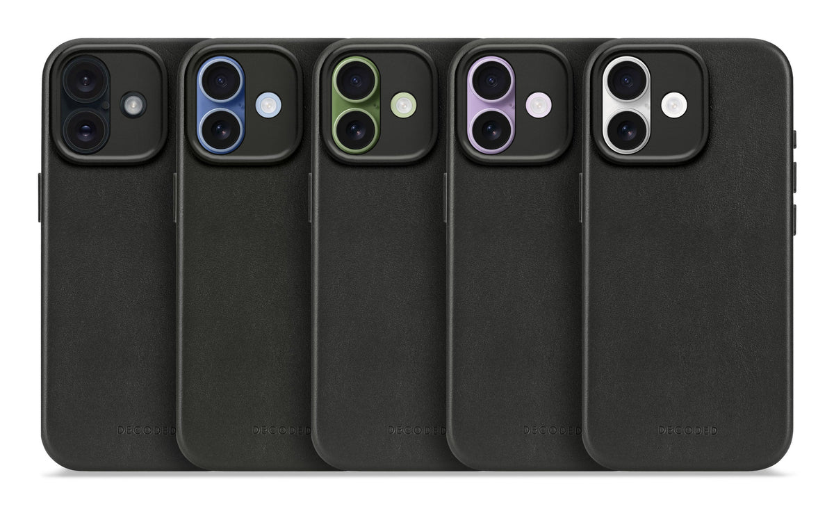 Decoded Leather Backcover for iPhone 17 in Black