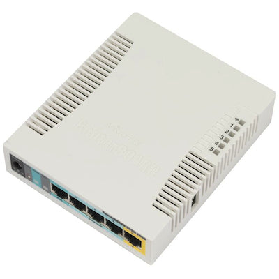 Mikrotik RB951Ui-2HnD White Wireless Router with Power over Ethernet (PoE) Support