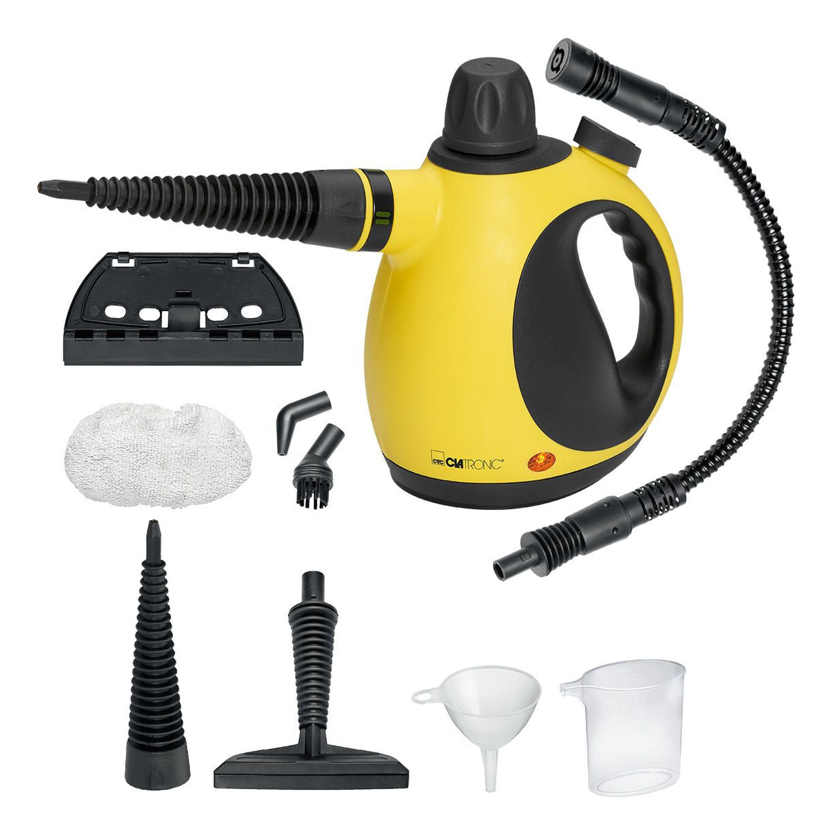 Φορητό Ατμοκαθαριστής Clatronic DR 3653 0,25 Λίτρα 1050 W Μαύρο, Κίτρινο