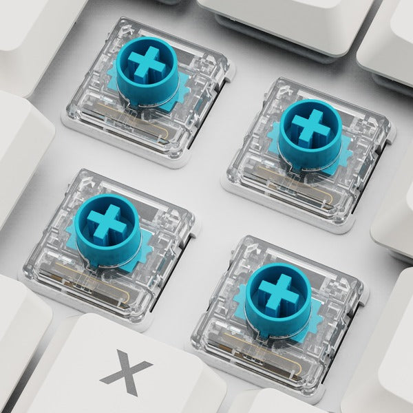 Sharkoon PureWriter W65 (weiß, DE-Layout, Kailh Choc V2 Low Profile Red)