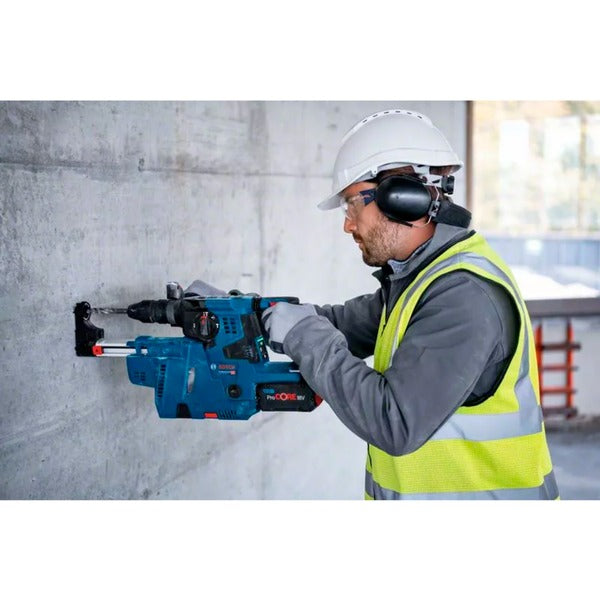 Bosch Powertools Akku-Bohrhammer GBH 18V-28 CF Professional, 18Volt (blau/schwarz, 2x Akku ProCORE18V 8,0Ah, Bluetooth, in L-BOXX)