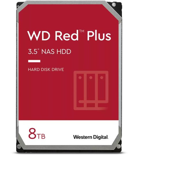 Western Digital Red Plus NAS-Festplatte 8 TB (SATA 6 Gb/s, 3,5", 24/7)