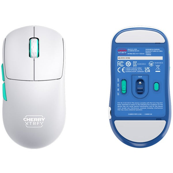 Cherry XTRFY M68 Wireless (weiß/türkis)