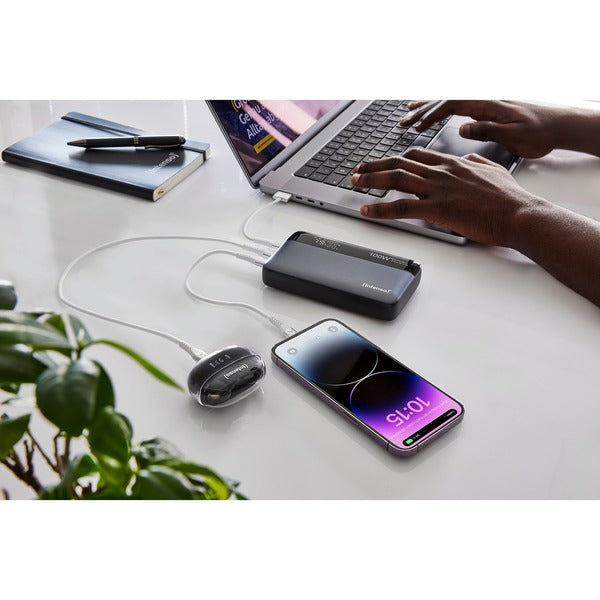 Intenso Powerbank HE20000 (grau/schwarz, 20.000 mAh, PD 3.1, Quick Charge 3.0)
