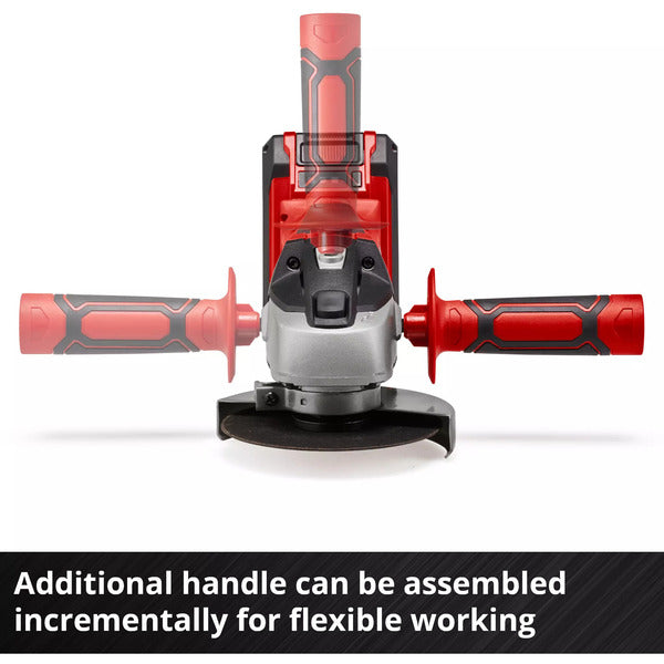 Einhell Power X-Change Akku-Winkelschleifer TC-AG 18/115 Li Kit, 18Volt (rot/schwarz, Li-Ion-Akku 4,0Ah)
