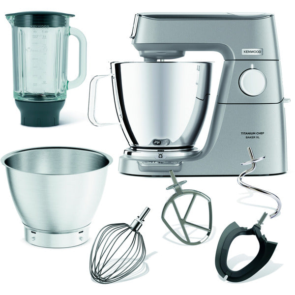 Kenwood Titanium Chef Baker XL Küchenmaschine KVL85.124SI - Silber 1200 Watt