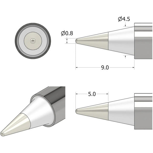 iFixit FixHub Lötspitze konisch-spitz (silber)