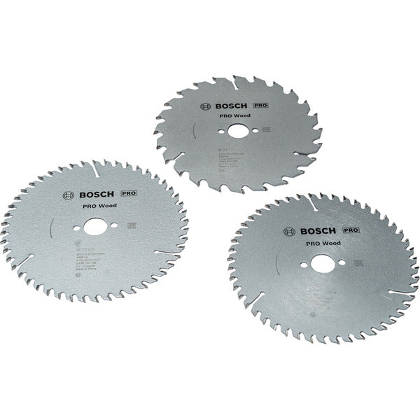 Bosch Powertools PRO Wood Kreissägeblatt 160 mm (3 Stück, Promo-Pack)
