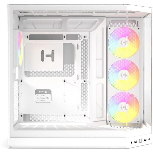 HYTE Y50 Snow White (weiß, Tempered Glass x 3)