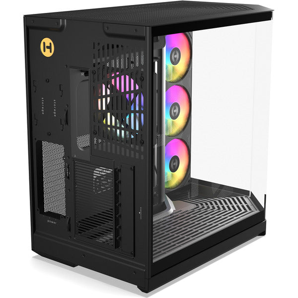 HYTE Y50 Pitch Black (schwarz, Tempered Glass x 3)