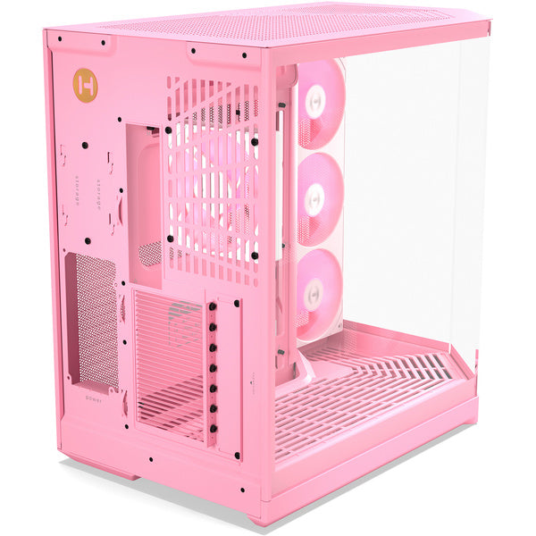 HYTE Y50 Strawberry Milk (hellrosa, Tempered Glass x 3)