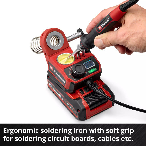 Einhell Power X-Change Akku-Lötkolben TE-SI 18/480 Li E - Solo, 18Volt (rot/schwarz, ohne Akku und Ladegerät)