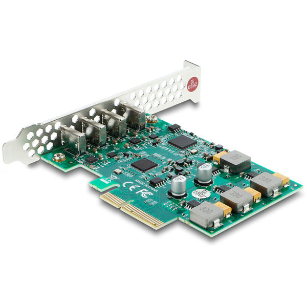 DeLOCK PCI-E x4 Karte zu 4 x USB-C 10 Gbps - Low Profile