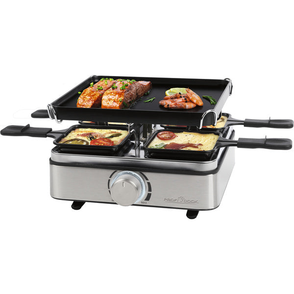 Proficook Raclette-Grill PC-RG 1301 (edelstahl/schwarz)