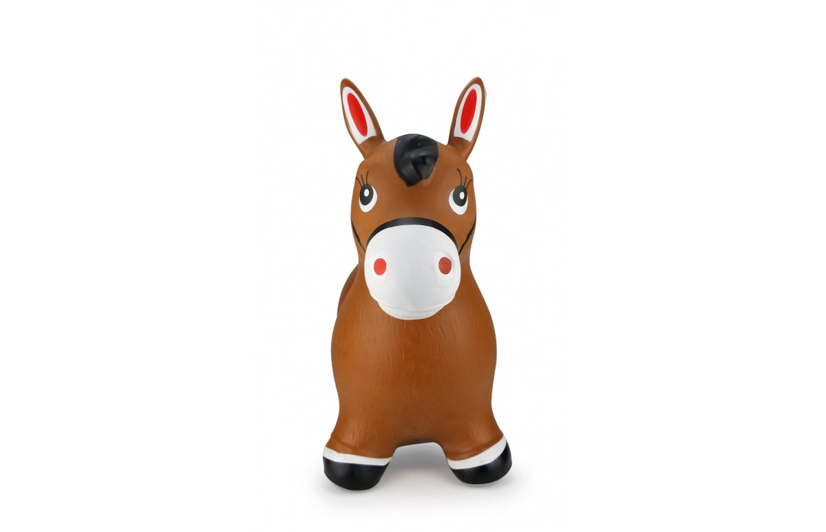 Jamara Hüpftier Horse, Brown, with Pump, 1+