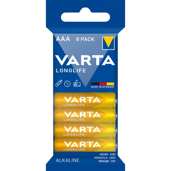 Varta Longlife Batterie LR03 AAA (8 τεμάχια)
