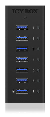 ICY BOX IB-AC618 7-Port USB 3.0 Hub Aluminium