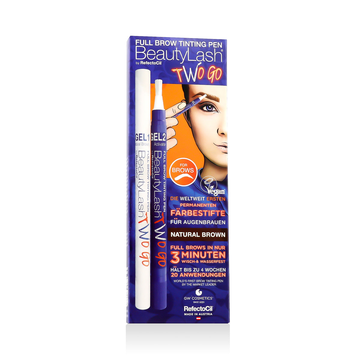 RefectoCil BeautyLash Two Go (Natural Brown) 2 x 15 ml