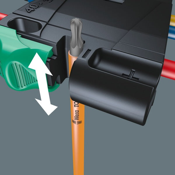 Wera 967/9 TX BO Multicolour 1 Winkelschlüsselsatz, 9-teilig (mit Halteclip, BlackLaser-Oberfläche)