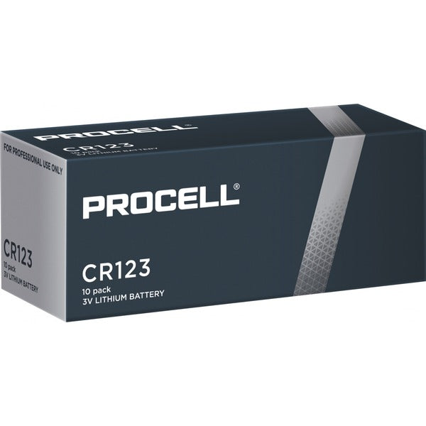 Μπαταρία Λιθίου Duracell Procell CR123A Υψηλής Απόδοσης (Σετ 10 τεμαχίων)