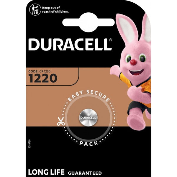 Duracell CR1220 Lithium-Knopfzelle 3V (1 Stück, CR1220)