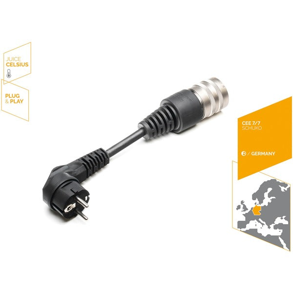 Juice Technology Sicherheitsadapter JUICE CONNECTOR, CEE 7/7 EU CELSIUS (schwarz, für JUICE BOOSTER 2, mit Temperatursensor)