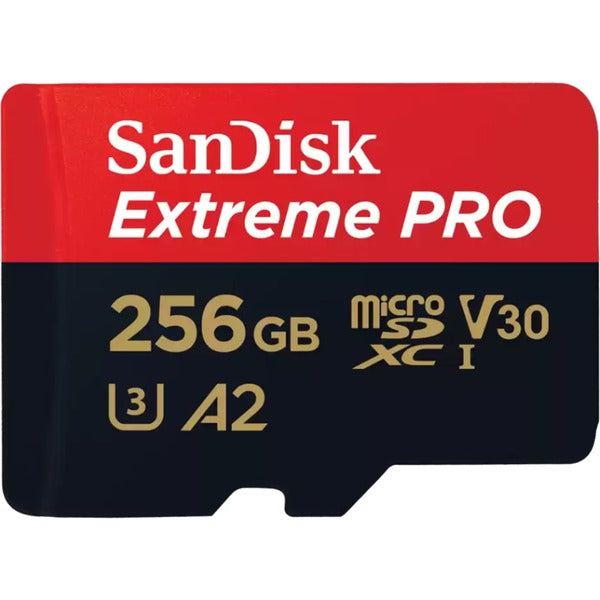 SanDisk Extreme PRO 256 GB microSDXC Memory Card (UHS-I U3, Class 10, V30, A2)
