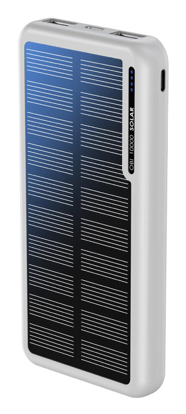 Boompods Obi 10,000mAh Solar Powerbank - White