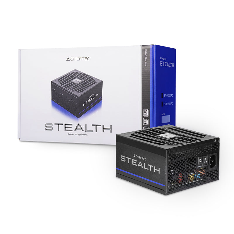 Chieftec Stealth 1200W Vega M Series SPX-1200-FC 80+ Platinum Power Supply Unit 24-pin ATX Black