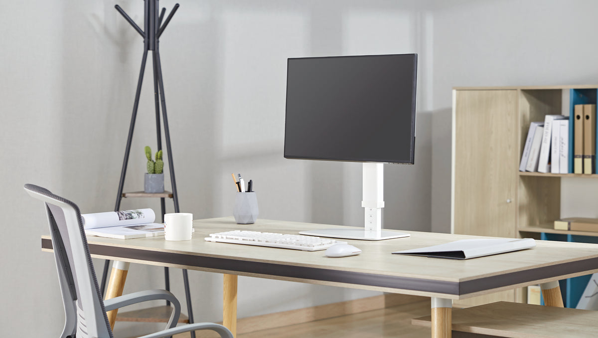 Gembird MS-D1ST-02 Height adjustable full-motion monitor desk stand, 17"-32", black