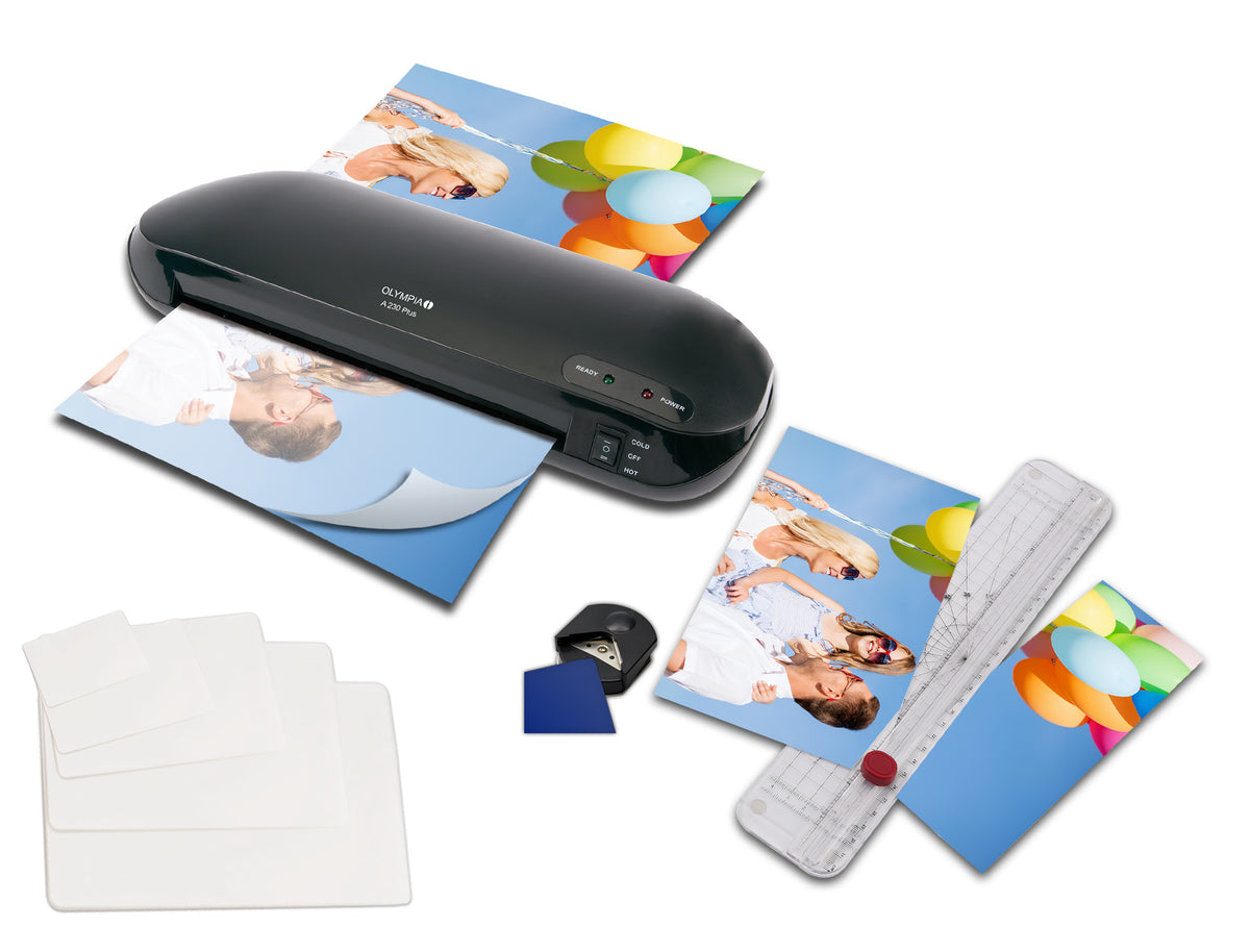 Olympia Laminating Set A 230 Plus up to DIN A4 4-in-1 Black