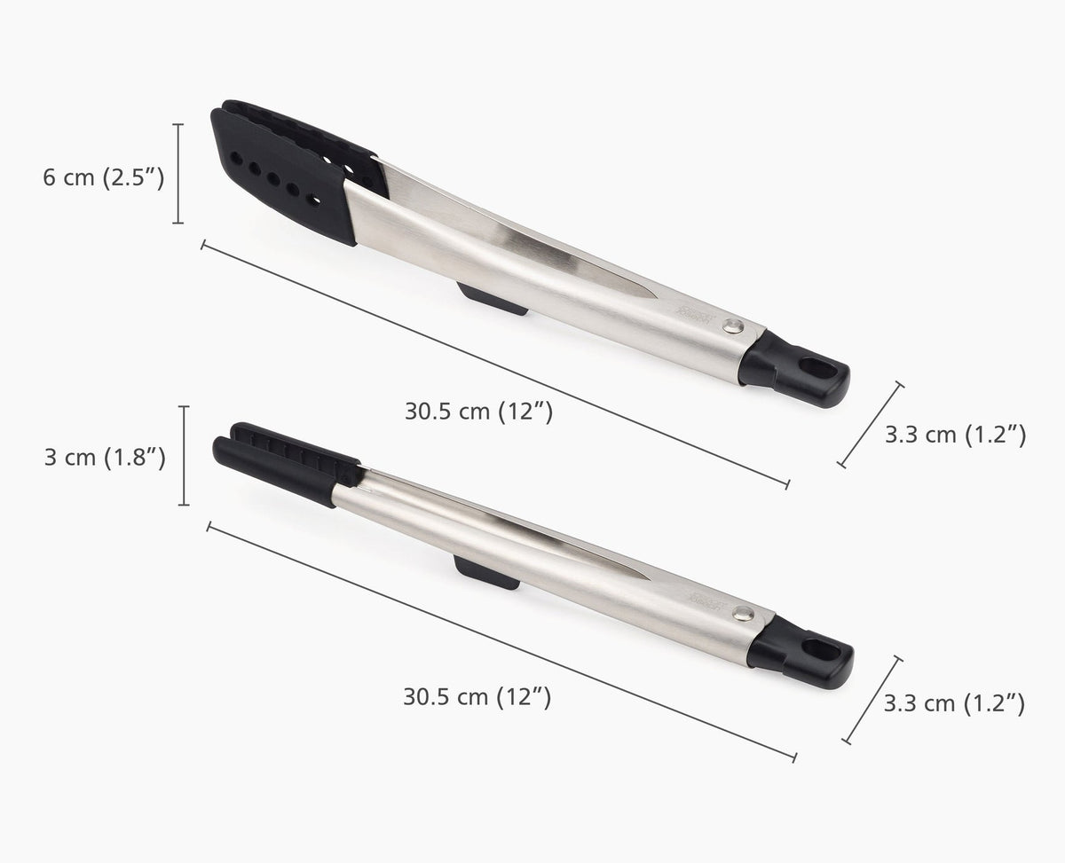 Joseph Joseph Elevate Fusion 2-piece Stainless-steel Tong Set