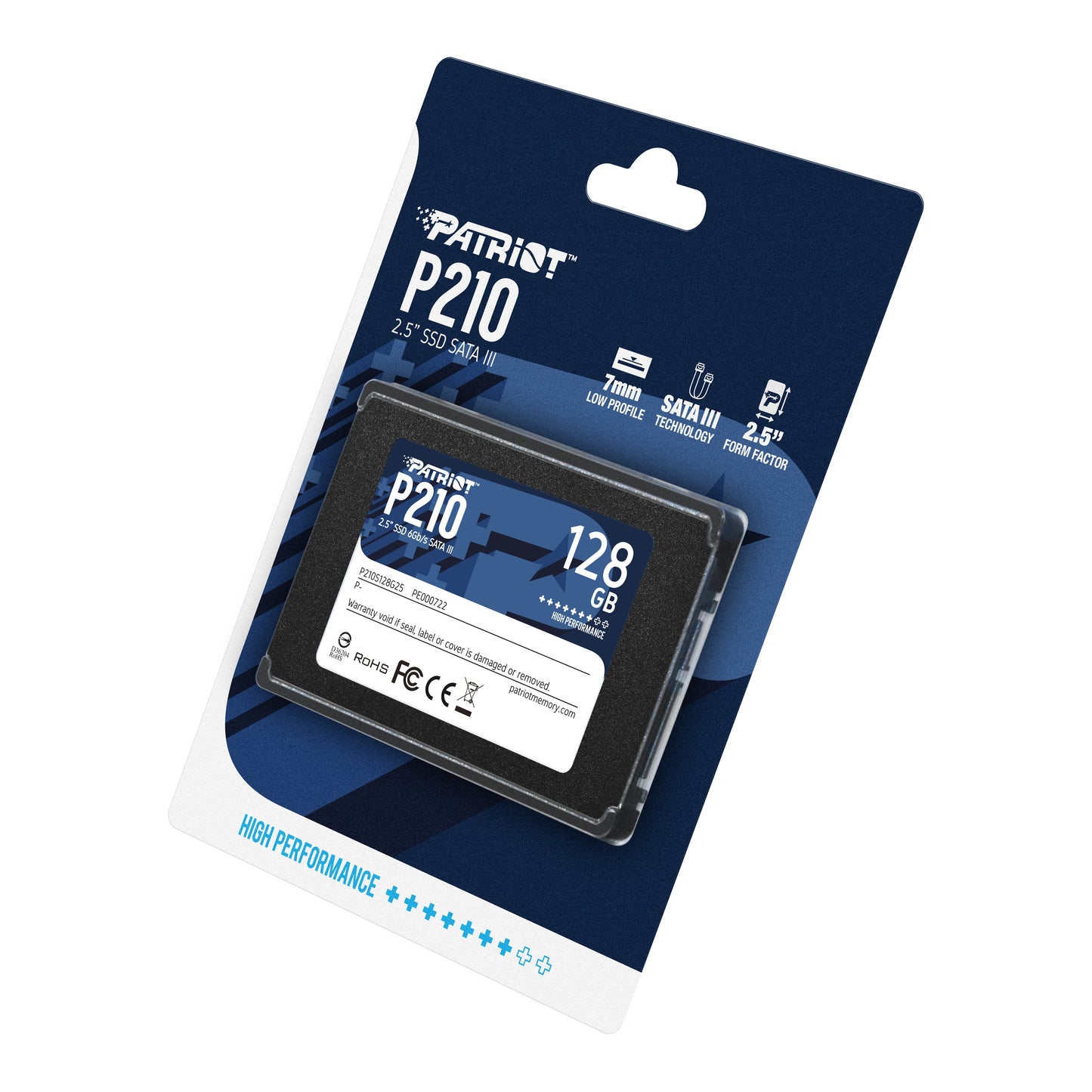 Δίσκος SSD Patriot Memory P210 2,5" 128 GB με σύνδεση Serial ATA III