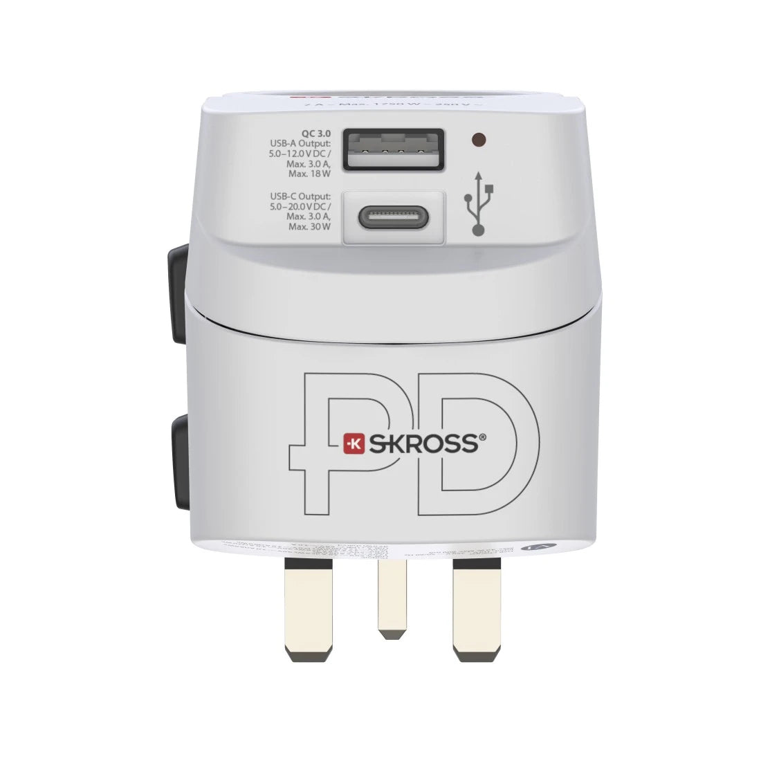 Hama World Travel Adapter ProLight 0PD, 3-pin, 30 W