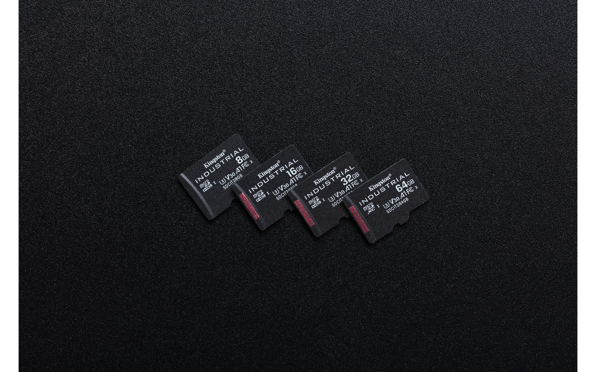 Kingston Βιομηχανική microSDHC 8 GB (Μαύρη, UHS-I U3, Class 10, V30, A1)