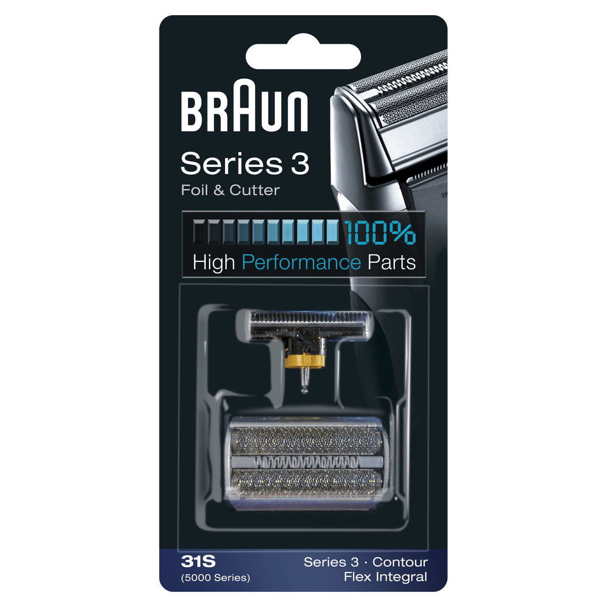 Braun Ersatzscherkopf Kombipack 31S (silber)