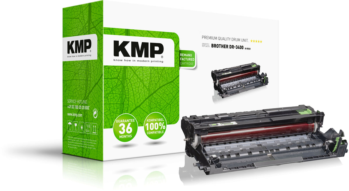 KMP Trommel for Brother DR-3400 / DR3400 BK — 52,000 pages (B-DR28) Remanufactured