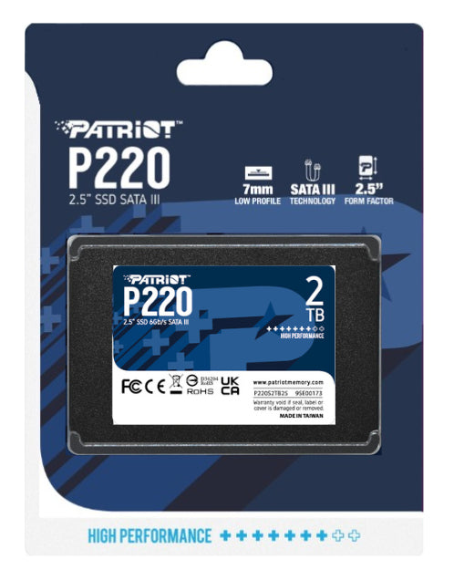 Δίσκος SSD Patriot Memory P220 2TB 2,5" Serial ATA III