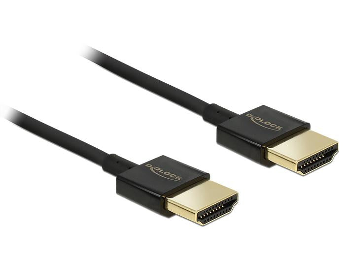 DELOCK HDMI Cable Ethernet A -> A St/St 4.50m 3D 4K slim