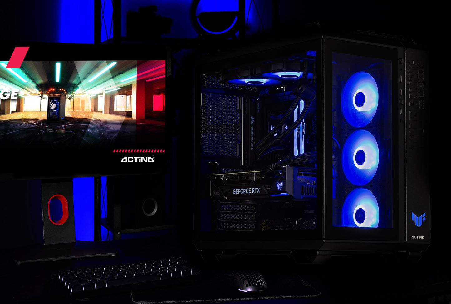 Actina 5901443411871 PC AMD Ryzen™ 9 9900X 32 GB DDR5-SDRAM 2 TB SSD NVIDIA GeForce RTX 5090 Midi Tower Black