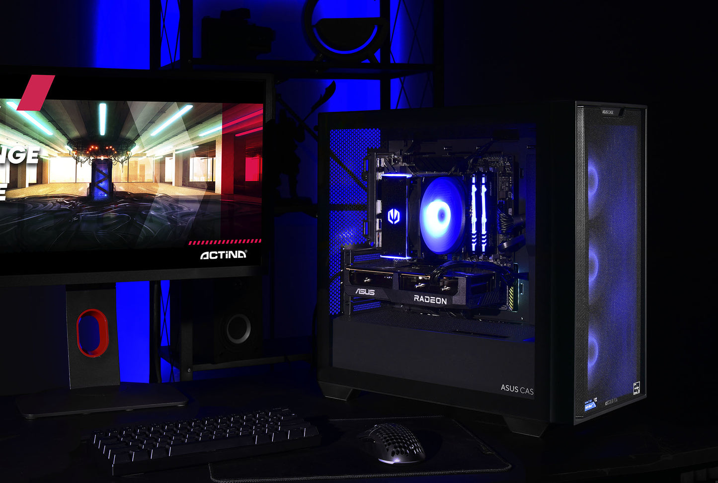 Actina 5901443335832 Υπολογιστής AMD Ryzen™ 5 5600, 16 GB DDR4-SDRAM, 1 TB SSD, AMD Radeon RX 7600, Mini Tower, Μαύρο