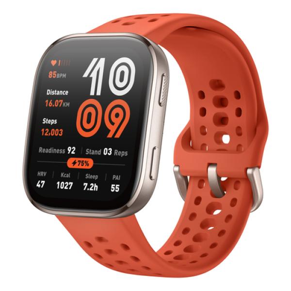 Amazfit Bip 6 Smartwatch in Red, Model W2435Eu5N