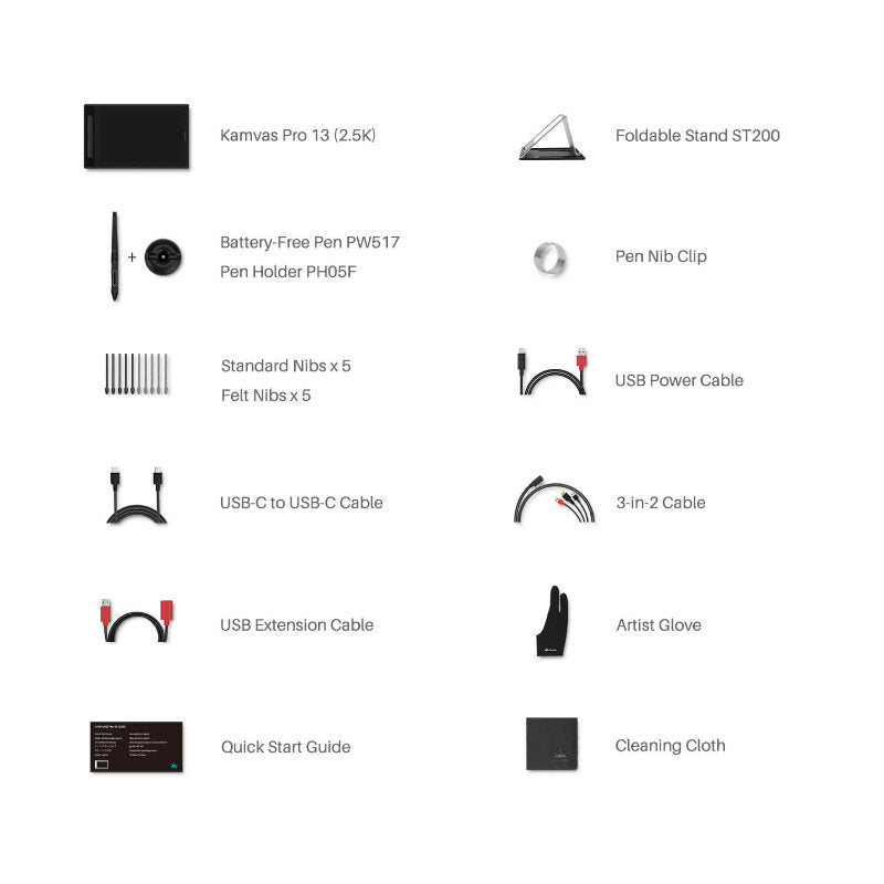 HUION KAMVAS PRO 13 2.5K GRAPHICS TABLET