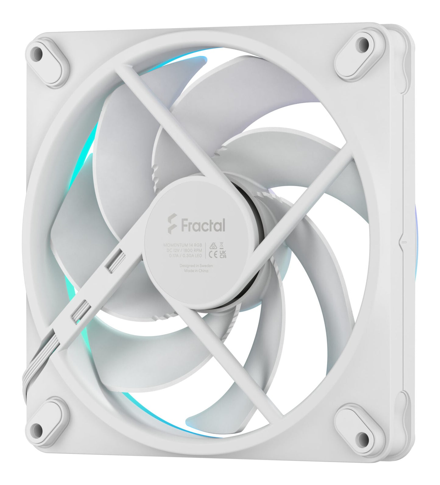 Fractal D. Momentum 14 RGB White 140mm