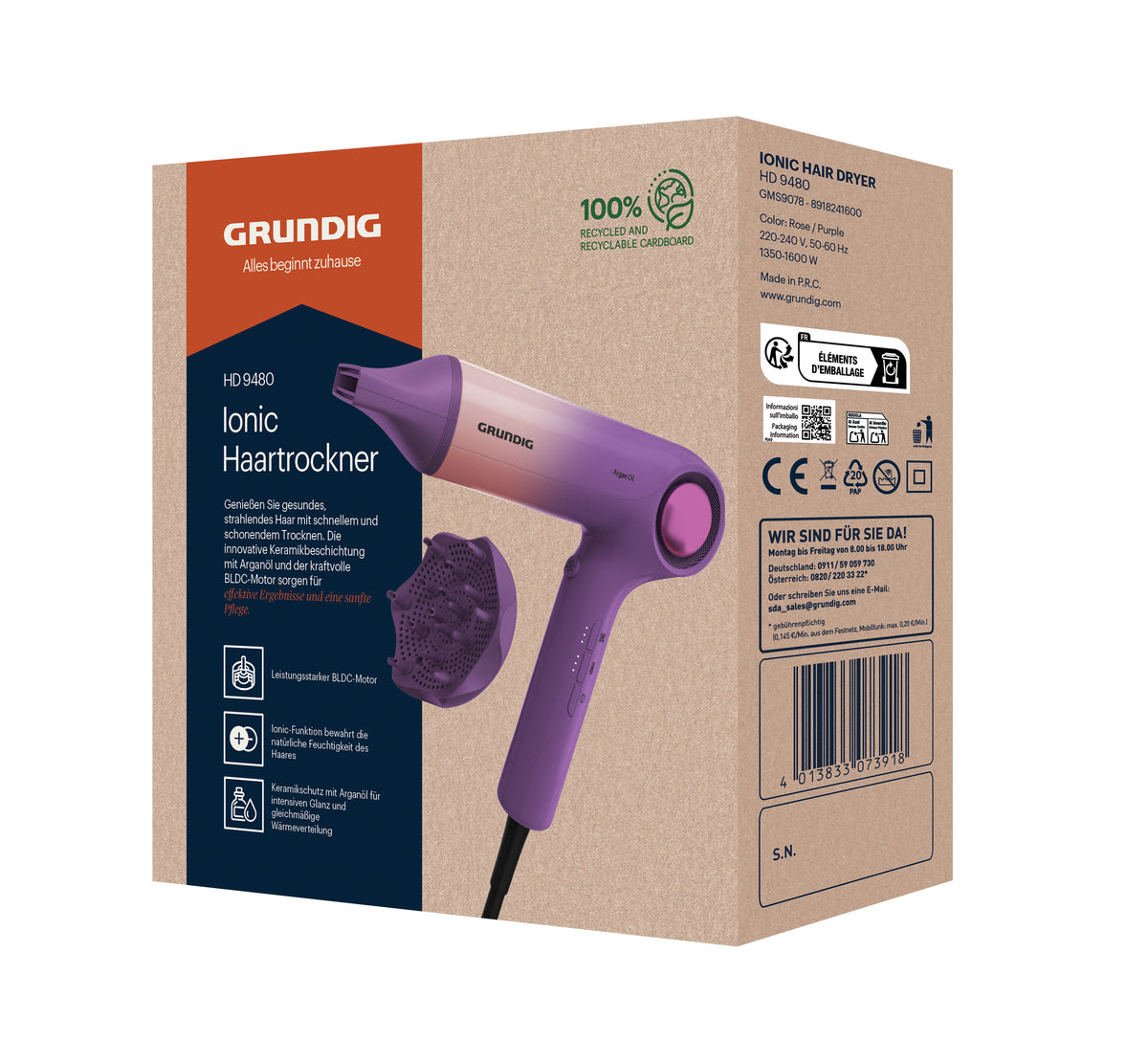Grundig HD 9480 pink