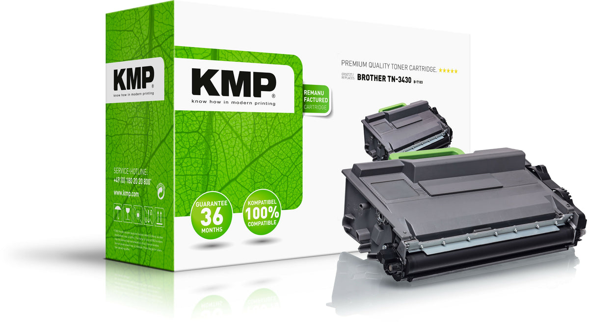 KMP Toner for Brother TN-3430 Black 3000S B-T103