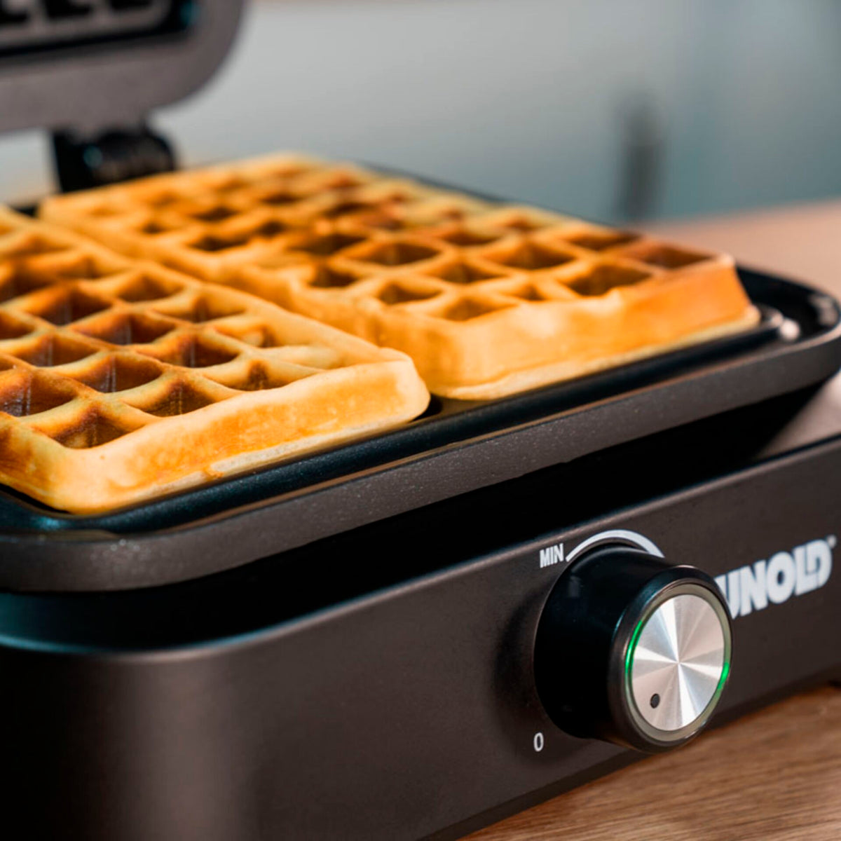 Unold 48275 Double Waffle Iron Brussels Belgian Waffels