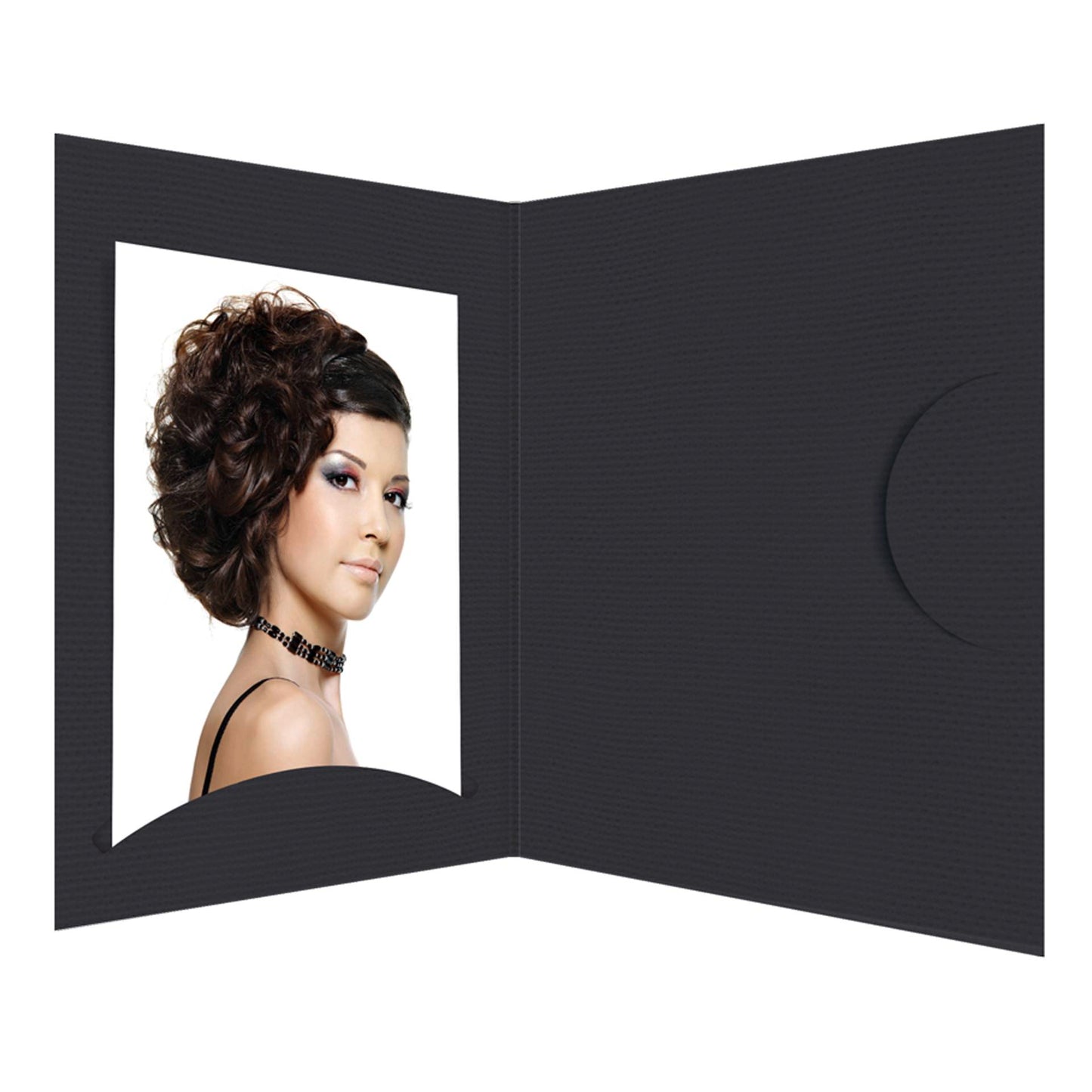 1x100 Daiber Portrait folders Opti-Line up to 10x15 cm black