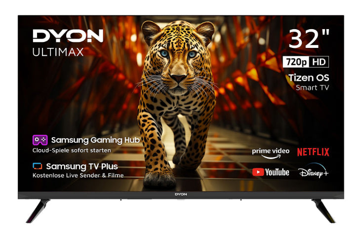 DYON Ultimax 32H-TI-W (80 cm / 32", black, WXGA, Triple Tuner, Smart TV, TIZEN OS)