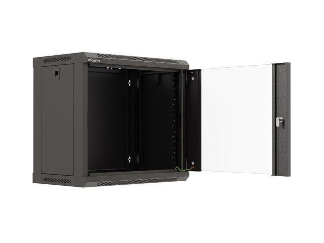 Lanberg WF03-5309-10B 9U Wall-Mounted Rack Cabinet - Black